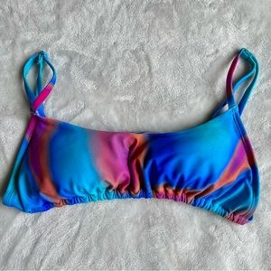 Wild Fable Swim Bikini Top Marble Print Women’s Size M